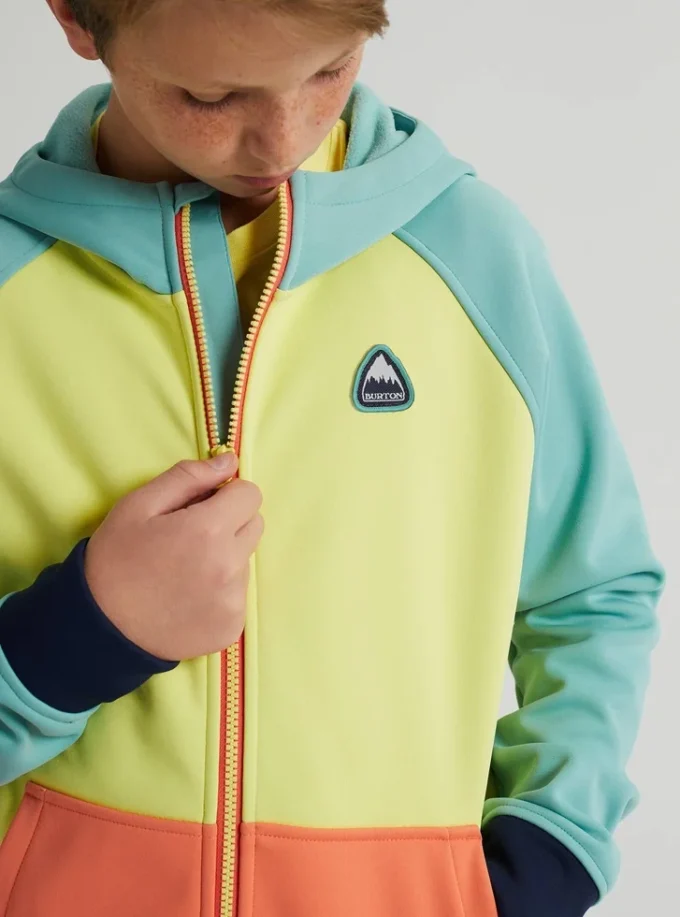 Kids’ Burton Crown Bonded Full-Zip Hoodie