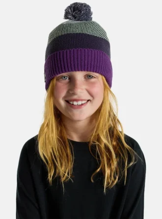 Kids’ Burton Fleece-Lined Pom Beanie