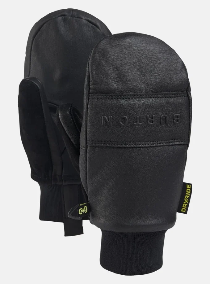 Kids’ Burton Treeline Leather Mittens